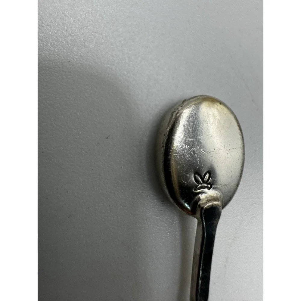 Vintage New Zealand Paula Stone Abalone Silver Spoon Caviar or Demitasse
